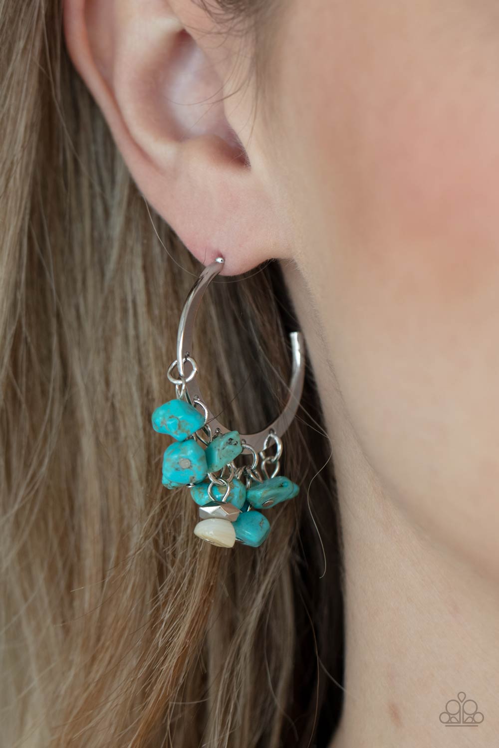Paparazzi Accessories: Gorgeously Grounding - Blue Earring
