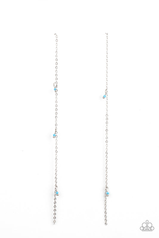 Paparazzi Accessories: Dauntlessly Dainty - Blue Earring