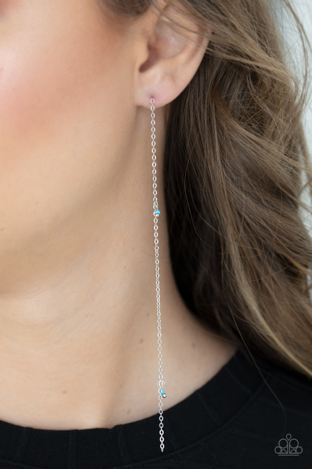 Paparazzi Accessories: Dauntlessly Dainty - Blue Earring
