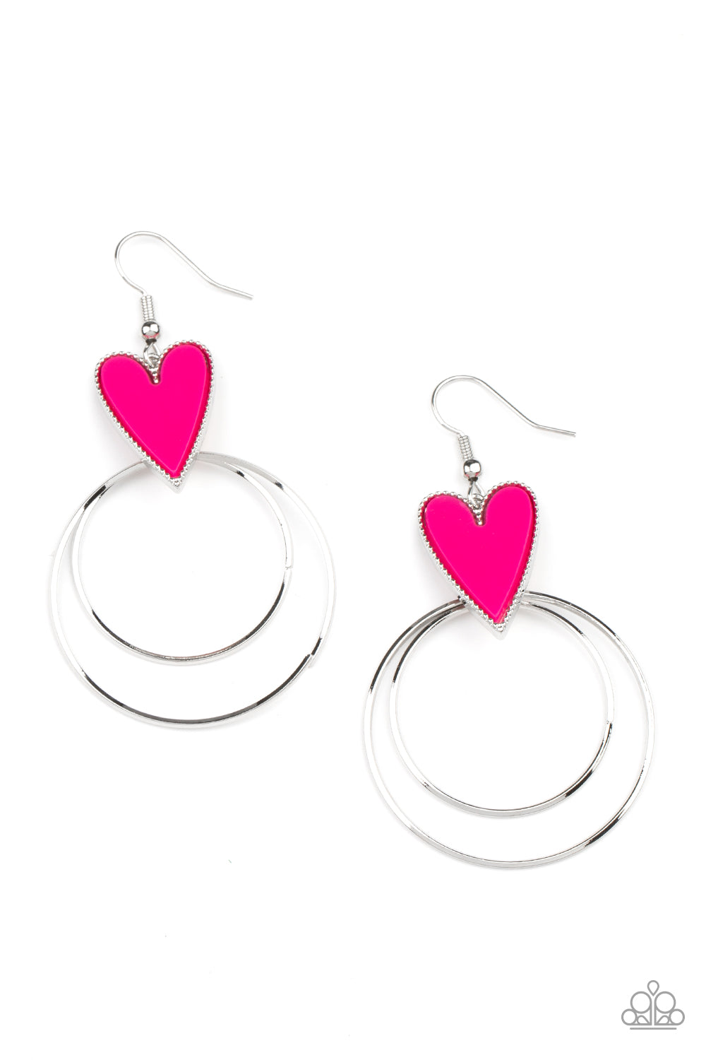 Paparazzi Accessories: Happily Ever Hearts - Pink Earring