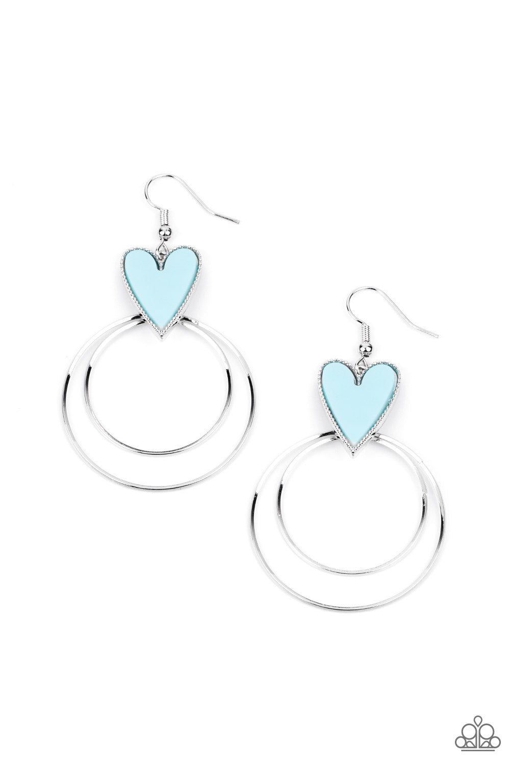Paparazzi Accessories: Happily Ever Hearts - Blue Earring