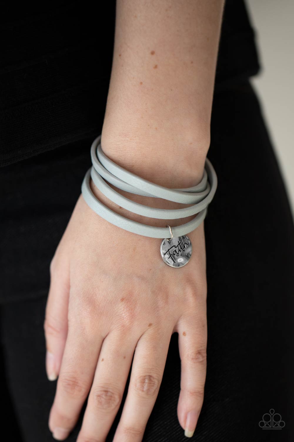 Paparazzi Accessories: Wonderfully Worded - Silver Bracelet