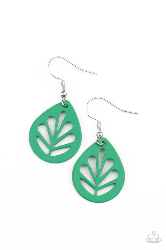 Paparazzi Accessories: LEAF Yourself Wide Open - Green Earring