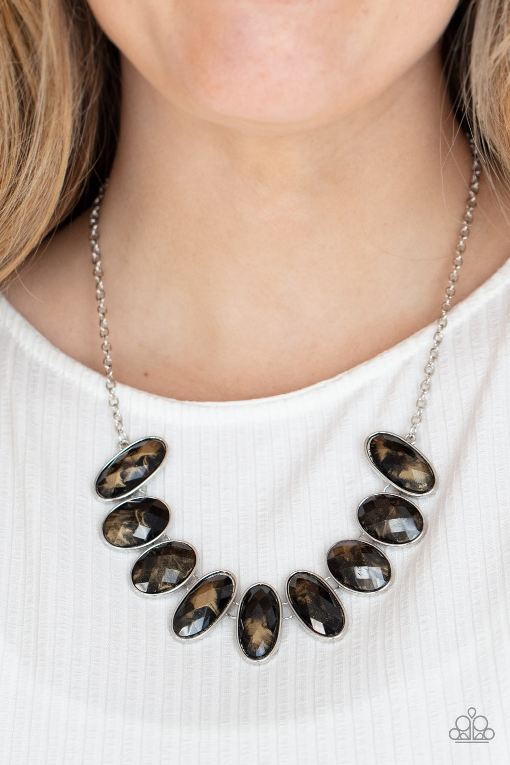 Paparazzi Accessories: Elliptical Episode - Black Necklace