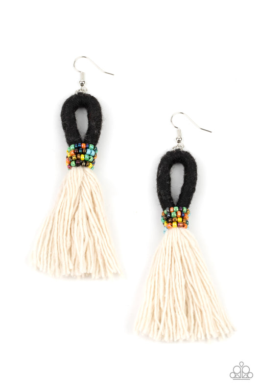 Paparazzi Accessories: The Dustup - Black Earring