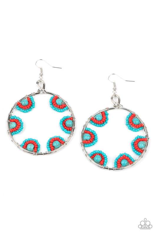 Paparazzi Accessories: Off The Rim - Blue Earring