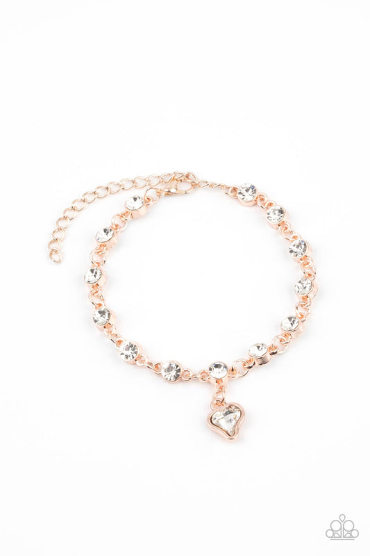 Paparazzi Accessories: Sweet Sixteen - Rose Gold Bracelet