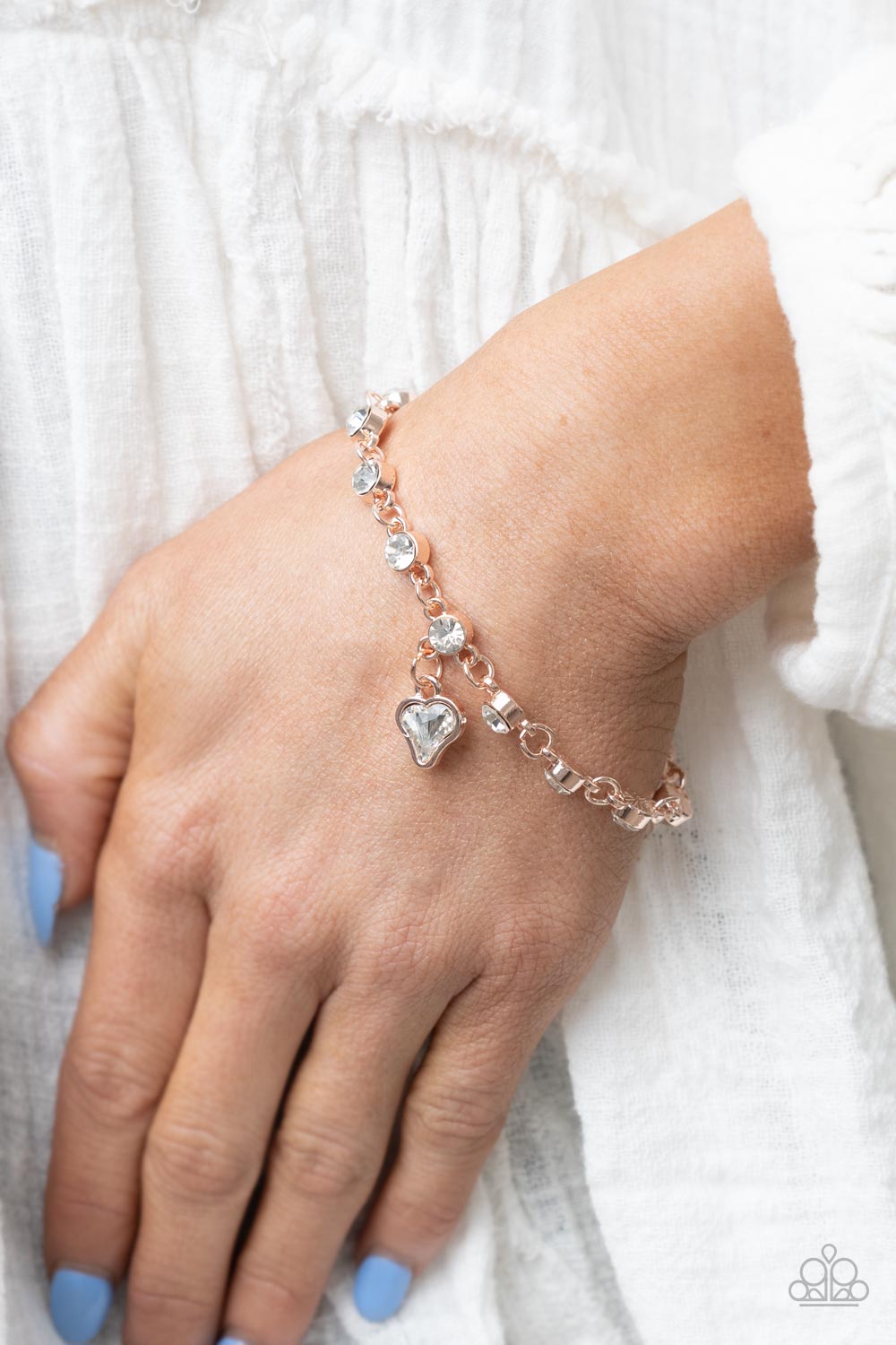 Paparazzi Accessories: Sweet Sixteen - Rose Gold Bracelet
