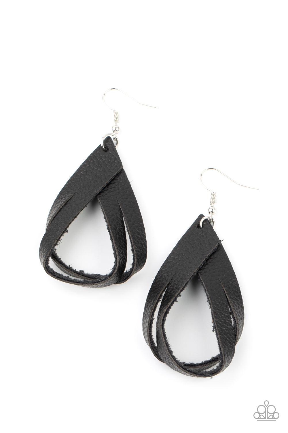 Paparazzi Accessories: Thats A STRAP - Black Earring