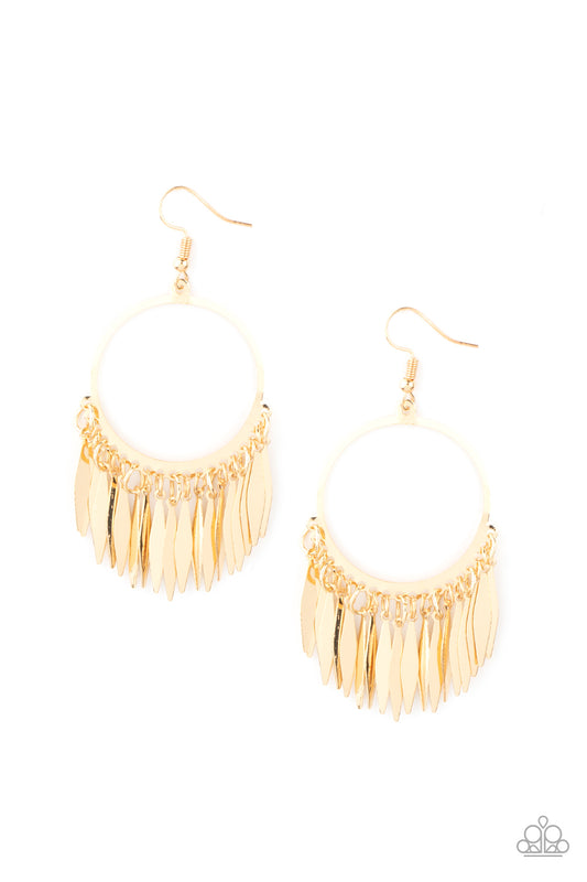 Paparazzi Accessories: Radiant Chimes - Gold Earring