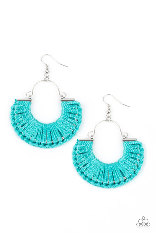 Paparazzi Accessories: Threadbare Beauty - Blue Earring
