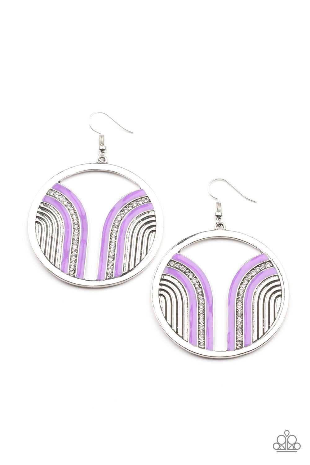 Paparazzi Accessories: Delightfully Deco - Purple Earrimg