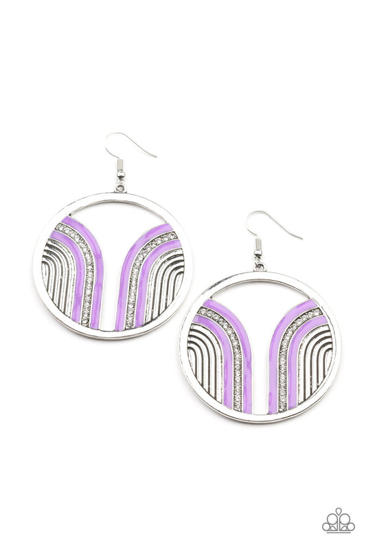 Paparazzi Accessories: Delightfully Deco - Purple Earrimg