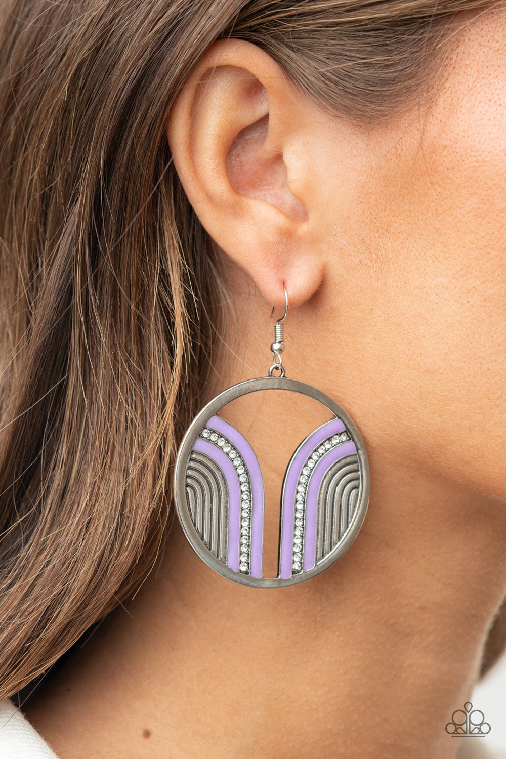Paparazzi Accessories: Delightfully Deco - Purple Earrimg