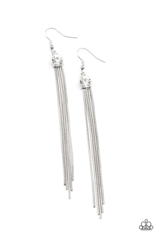 Paparazzi Accessories: Always In Motion - White Earring