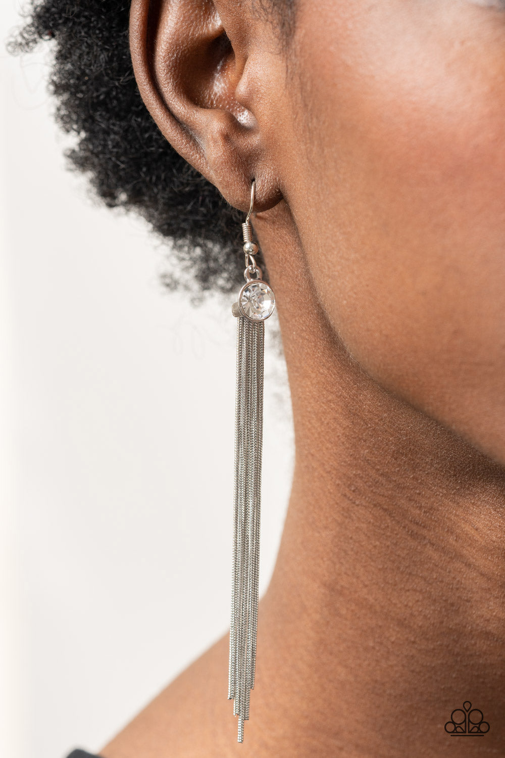 Paparazzi Accessories: Always In Motion - White Earring