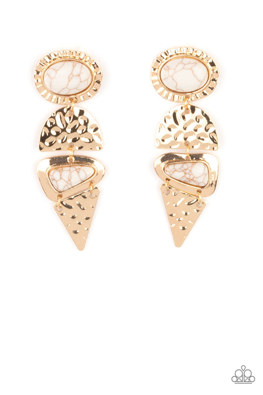 Paparazzi Accessories: Earthy Extravagance - Gold Earring