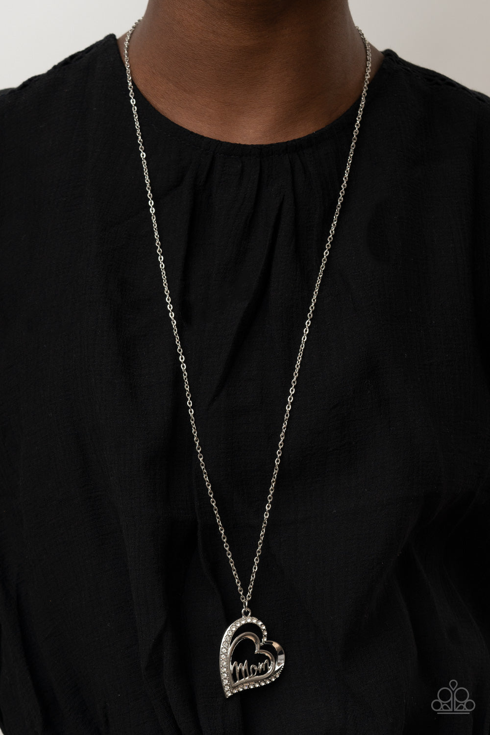 Paparazzi Accessories: A Mothers Heart - White Necklace
