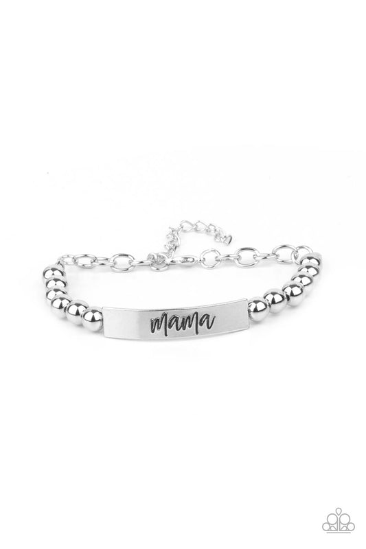 Paparazzi's Accessories: Mom Squad - Silver Bracelet