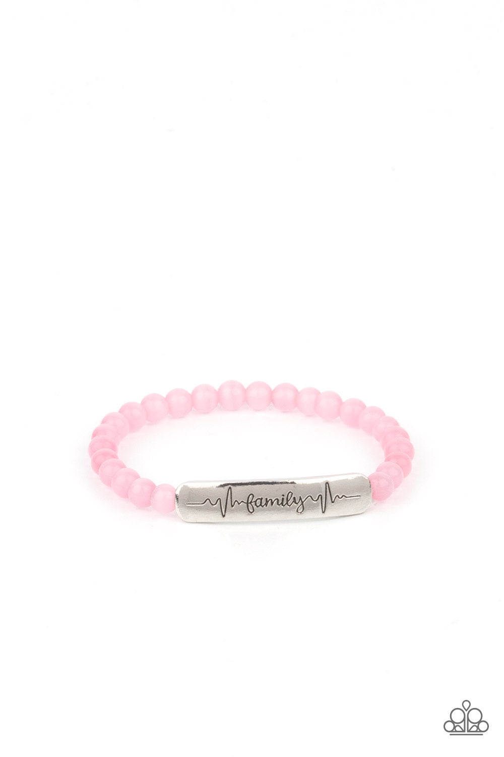 Paparazzi Accessories: Family is Forever - Pink Bracelet