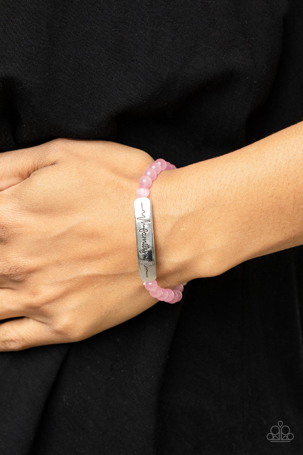 Paparazzi Accessories: Family is Forever - Pink Bracelet