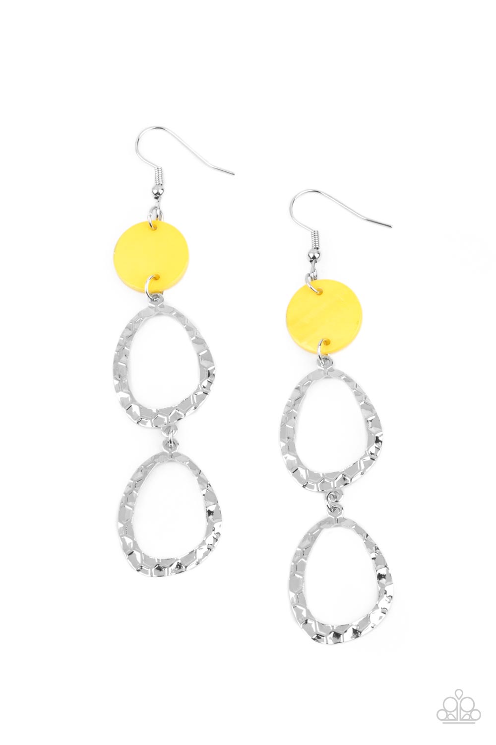 Paparazzi Accessories: Surfside Shimmer - Yellow Earring
