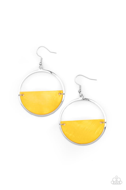 Paparazzi Accessories: Seashore Vibes - Yellow Earring