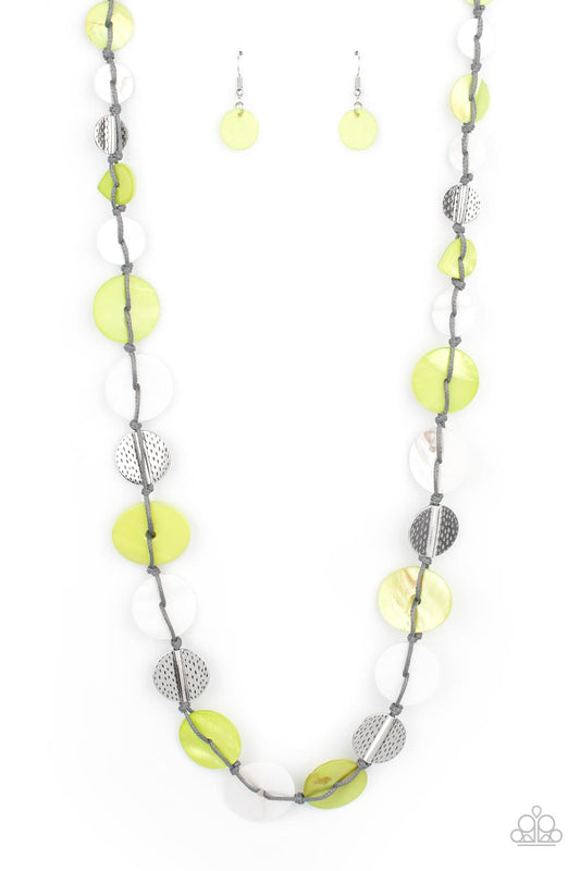 Paparazzi Accessories: Seashore Spa - Green Necklace