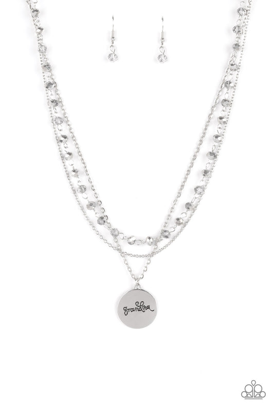 Paparazzi Accessories: Promoted to Grandma - Silver Necklace
