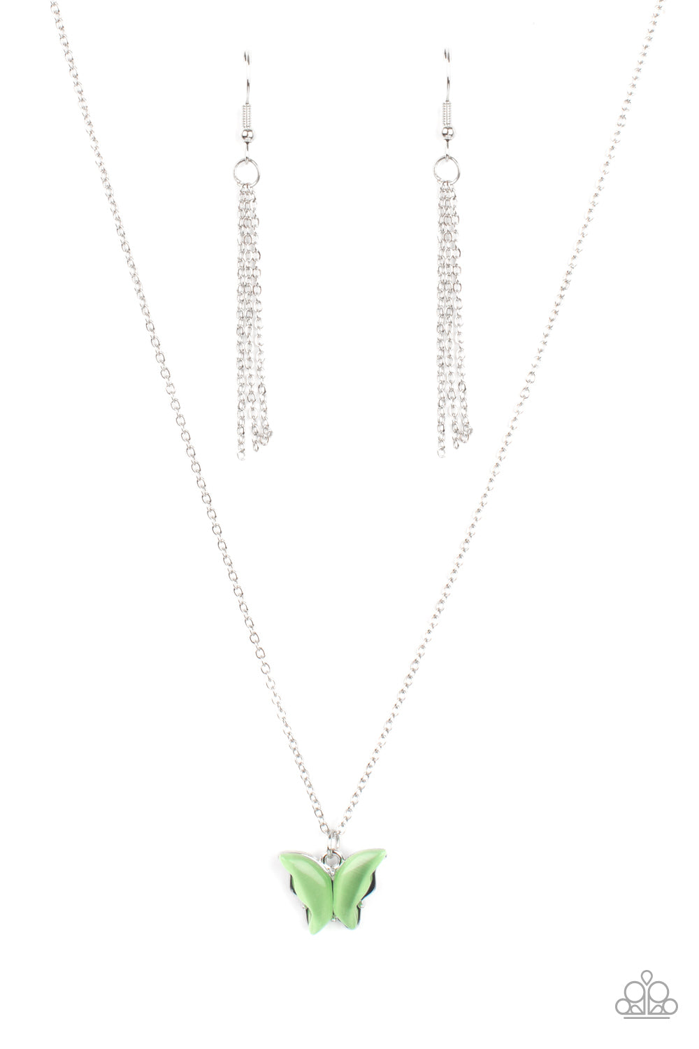 Paparazzi Accessories: Butterfly Prairies - Green Necklace