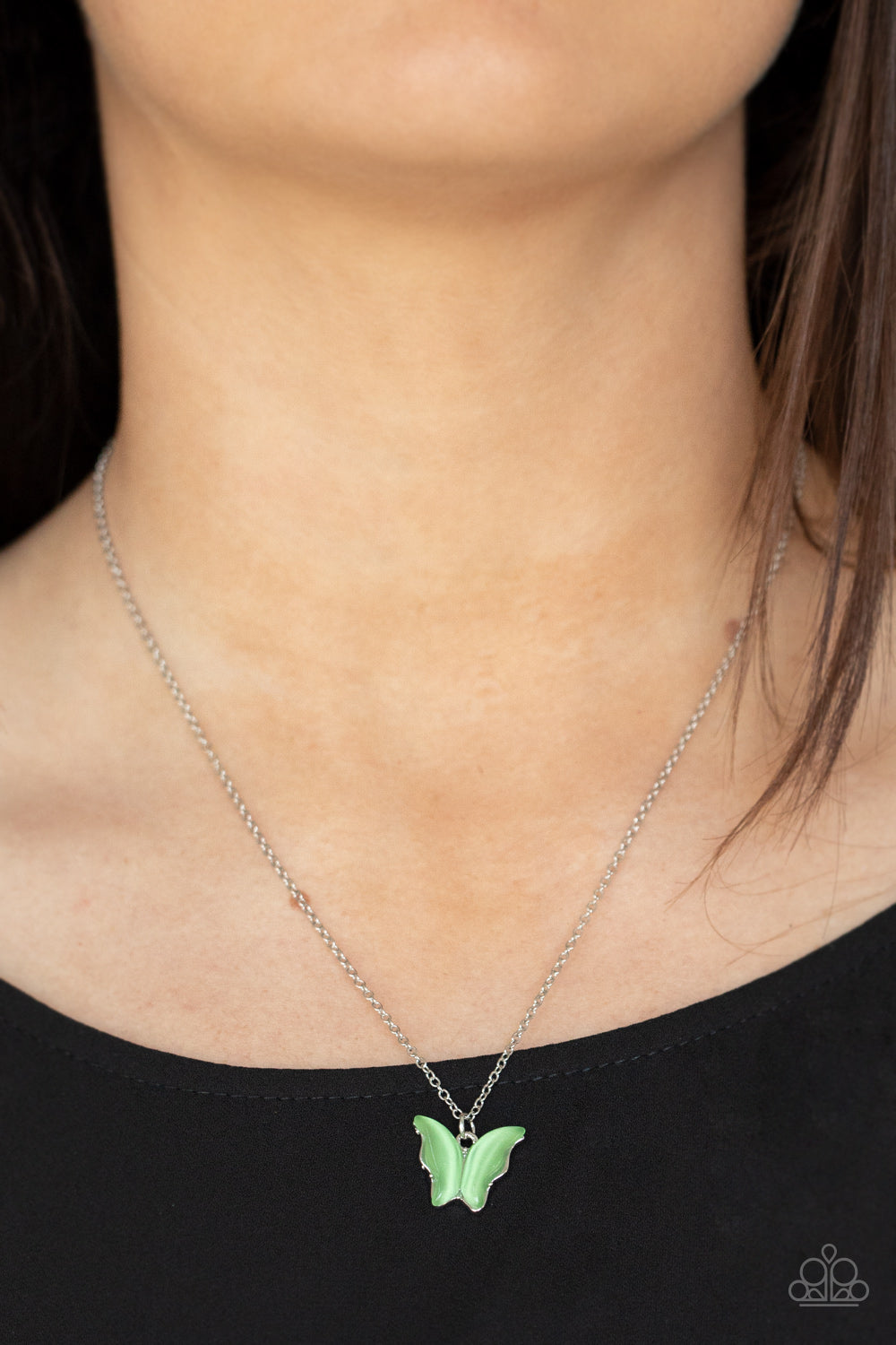Paparazzi Accessories: Butterfly Prairies - Green Necklace