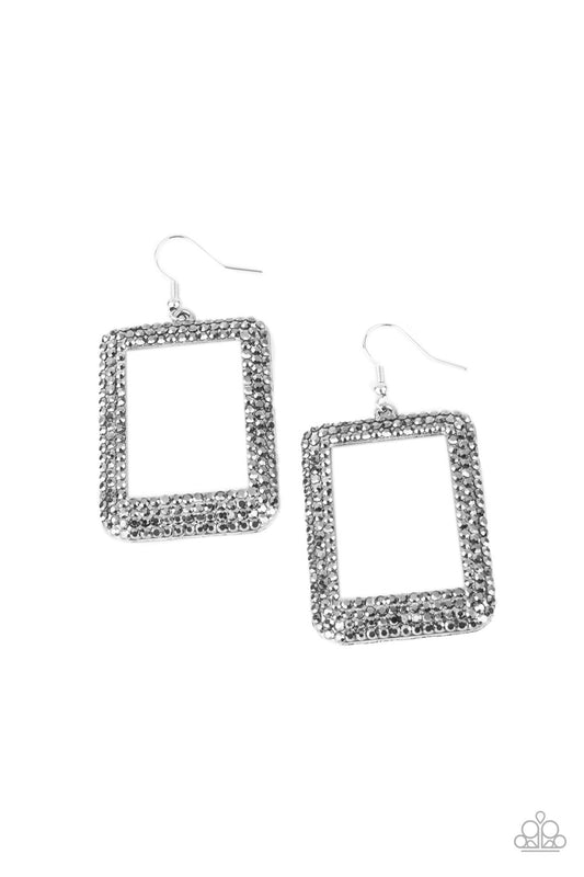 Paparazzi Accessories: World FRAME-ous - Silver Earring