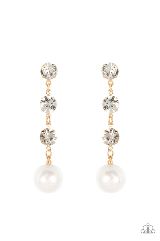 Paparazzi Accessories: Yacht Scene - Gold Earring