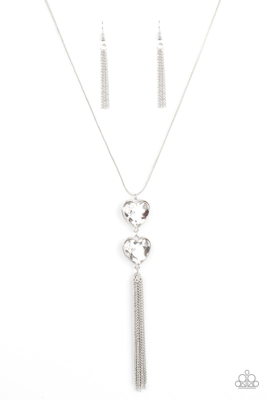 Paparazzi Accessories: Flirtatious of Them All - White Necklace
