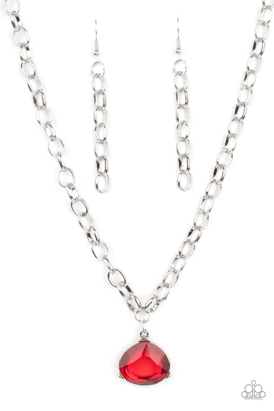 Paparazzi Accessories: Gallery Gem - Red Necklace
