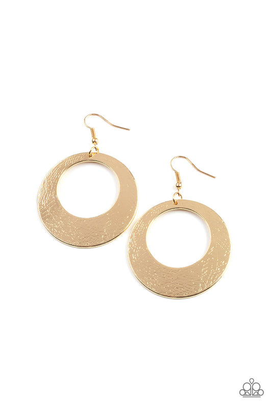 Paparazzi Accessories: Outer Plains - Gold Earring