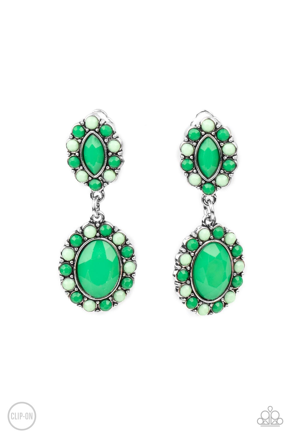 Paparazzi Accessories: Positively Pampered - Green Earring
