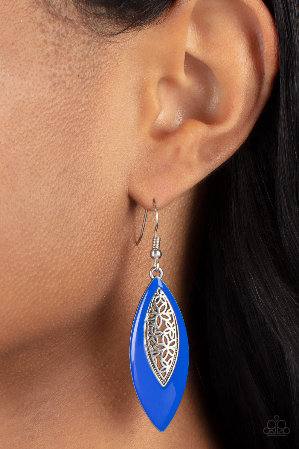 Paparazzi Accessories: Venetian Vanity - Blue Earring