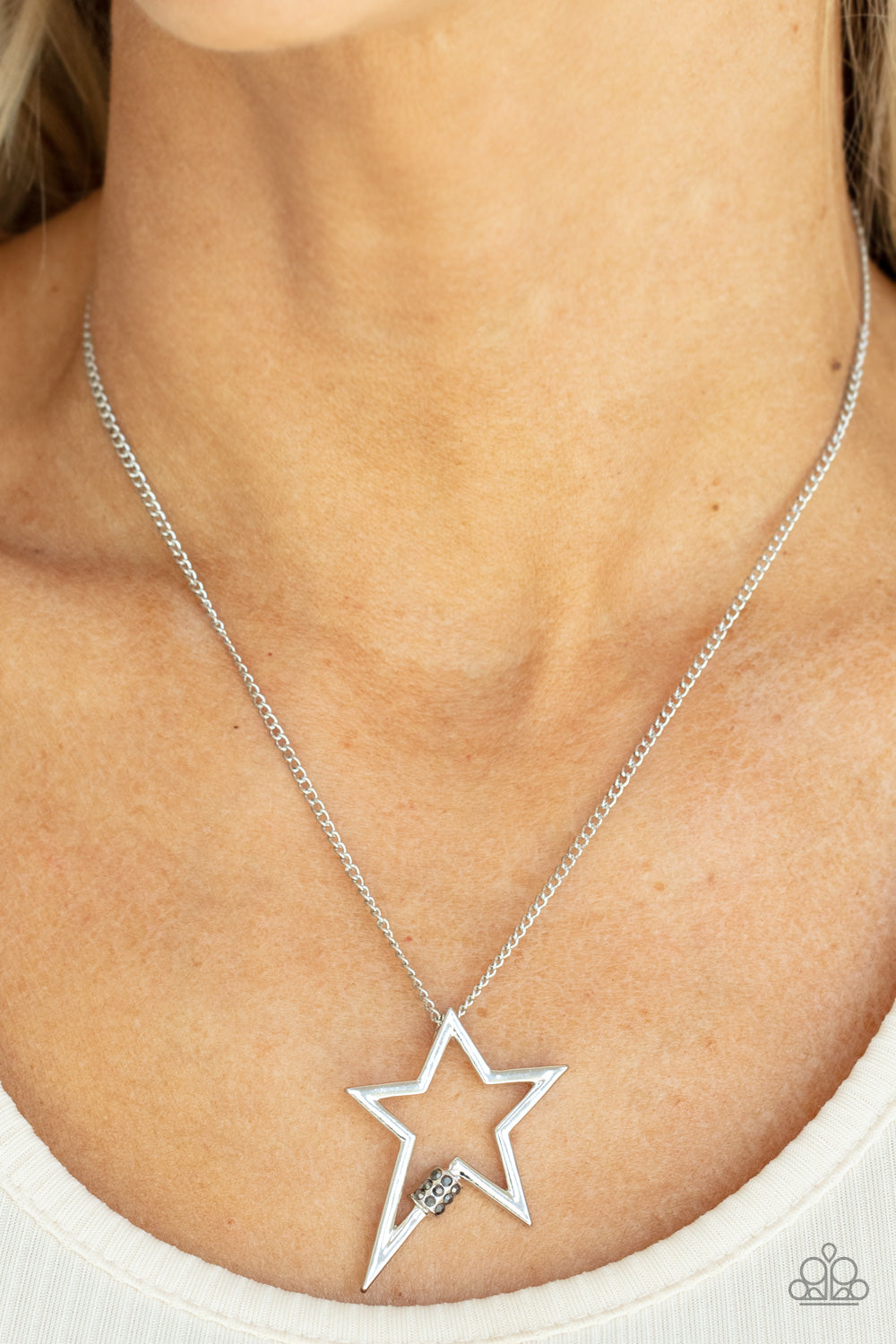 Paparazzi Accessories: Light Up The Sky - Silver Necklace