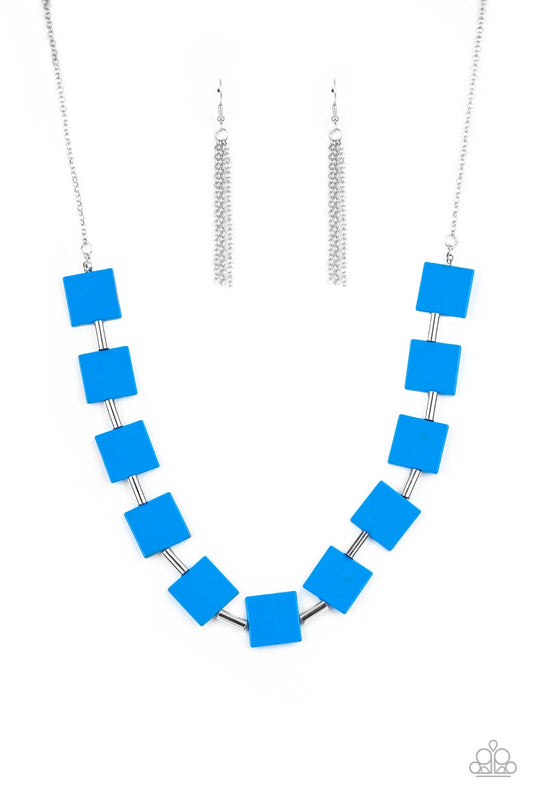 Paparazzi Accessories: Hello, Material Girl - Blue Necklace