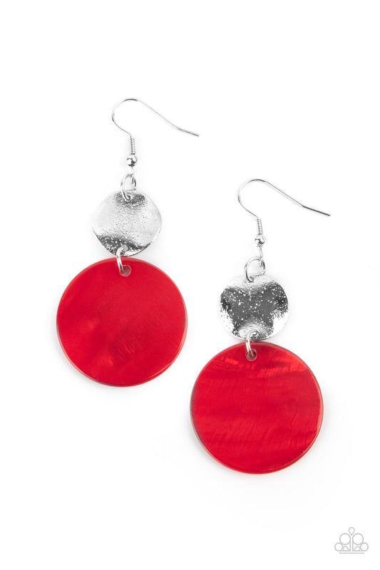 Paparazzi Accessories: Opulently Oasis - Red Earring