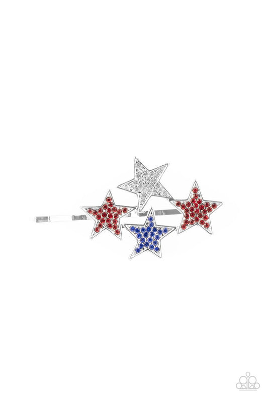 Paparazzi Accessories: Stellar Celebration - Red Hair Clip