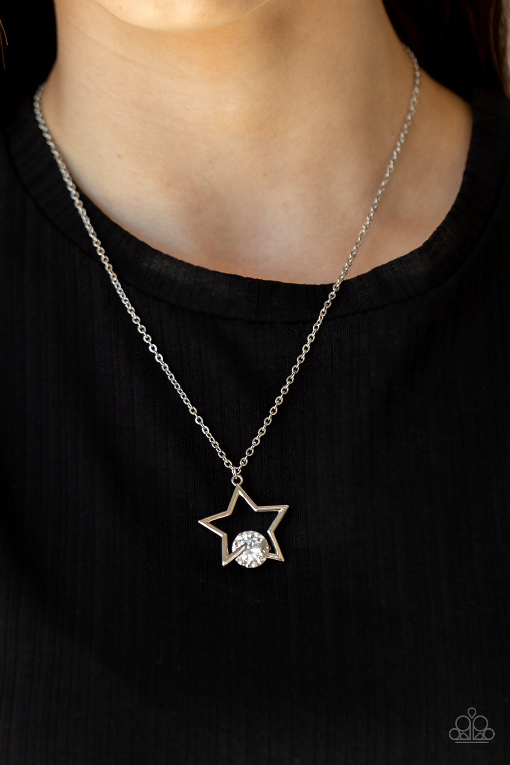 Paparazzi Accessories: Starry Fireworks - White Necklace