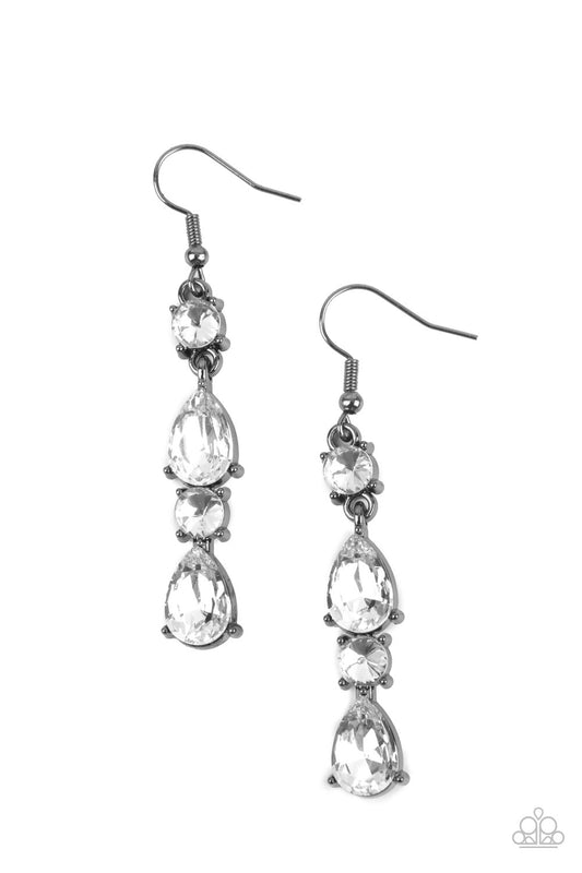 Paparazzi Accessories: Raise Your Glass to Glamorous - Black Earring