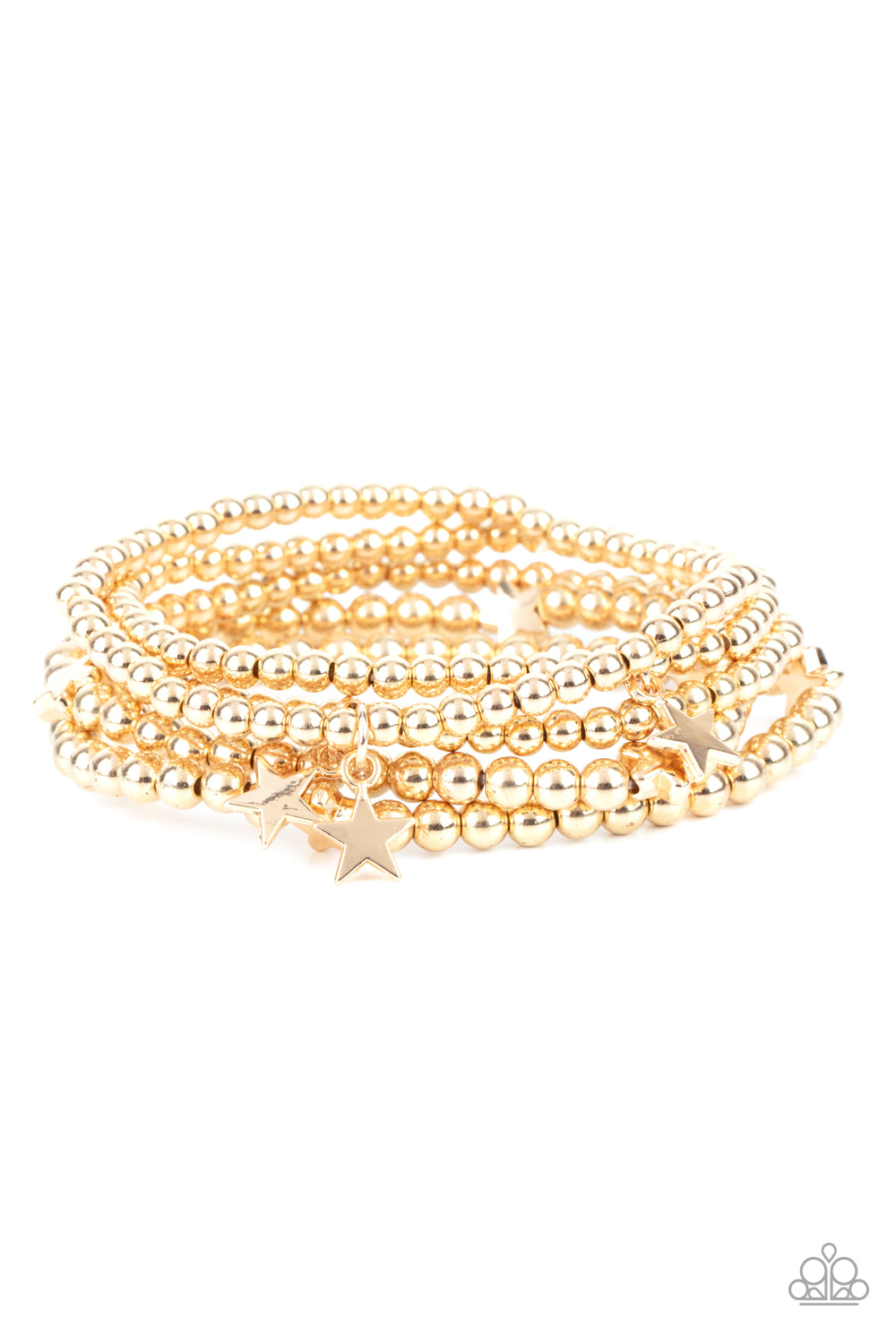 Paparazzi Accessories: American All-Star - Gold Bracelet