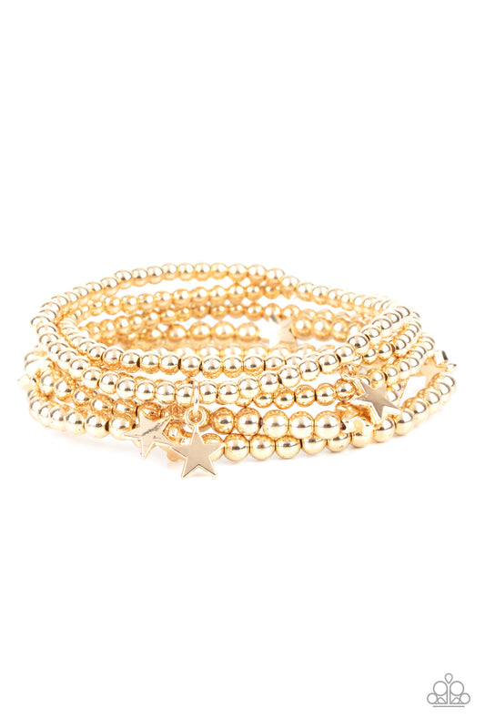 Paparazzi Accessories: American All-Star - Gold Bracelet