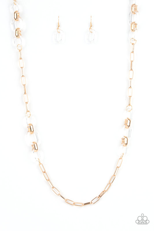 Paparazzi Accessories: Have I Made Myself Clear? - Gold Necklace