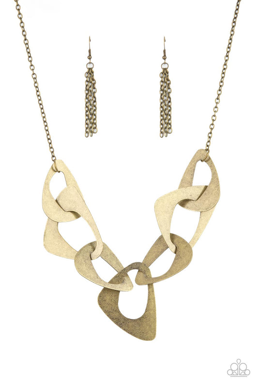 Paparazzi Accessories: Guide To The Galaxy - Brass Necklace