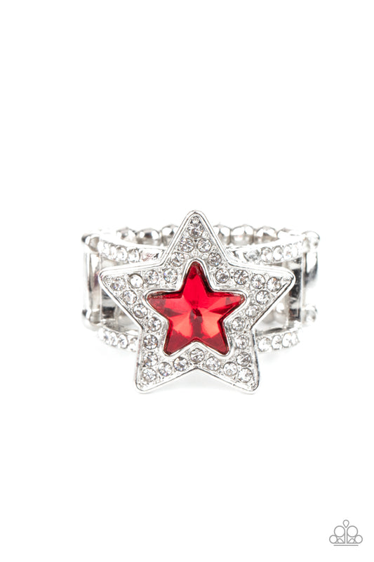 Paparazzi Accessories: One Nation Under Sparkle - Red Ring