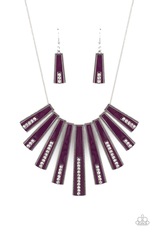 Paparazzi Accessories: FAN-tastically Deco - Purple Necklace
